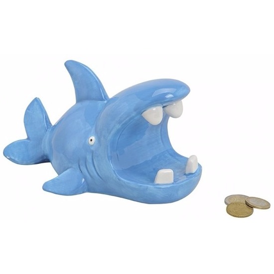 Blauwe haai spaarpot