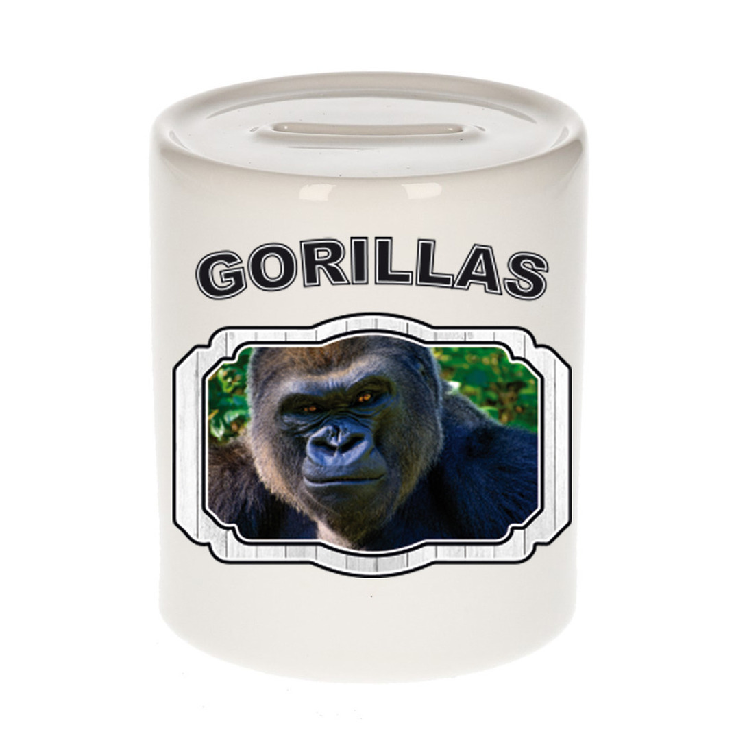 Dieren liefhebber stoere gorilla spaarpot - gorilla apen cadeau