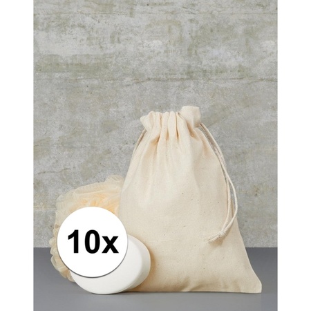 10 x Hand out bags with drawstring 15 x 20 cm