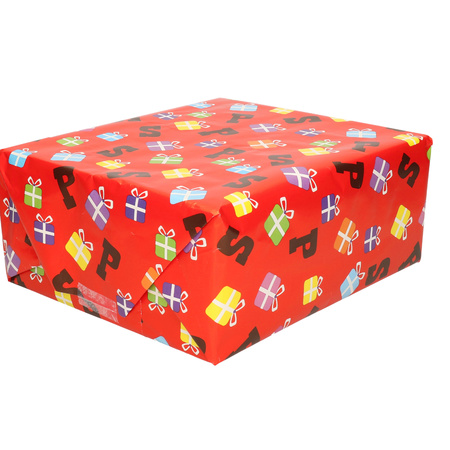 10x Sinterklaas inpakpapier/cadeaupapier