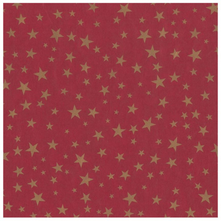1x Roll Christmas wrapping paper burgundy 2,5 x 0,7 meter