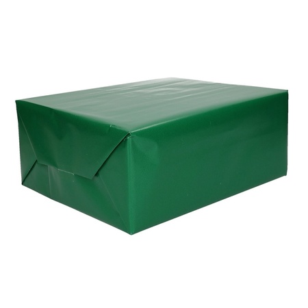 2x Wrapping paper green 200 x 70 cm