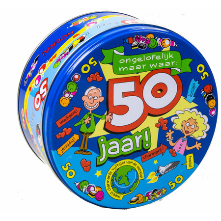 50 year candy box / stock box gift for 50th birthday