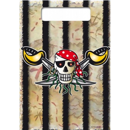 Party bags pirate party 8x