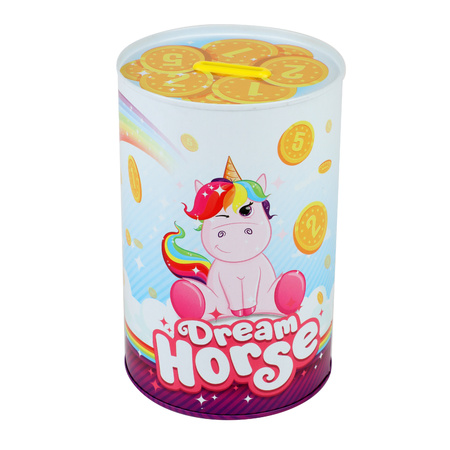 Animal money box unicorn 10 x 15 cm