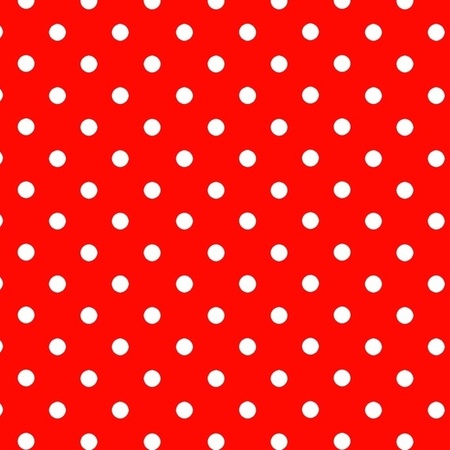 Rood cadeaupapier met witte stip 70 x 200 cm