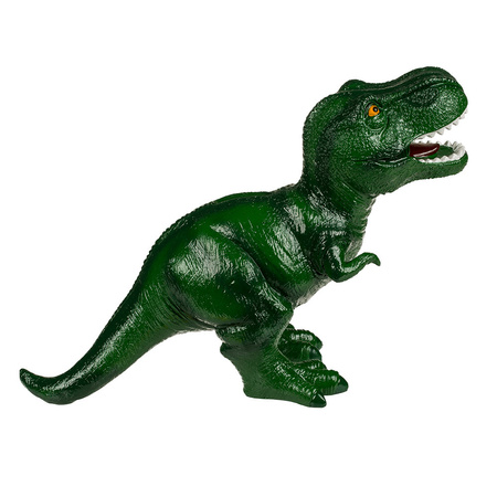 Money bank Dino T-Rex - polyresin - green - 22 x 32 cm