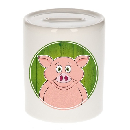 Pig money box for children 9 cm